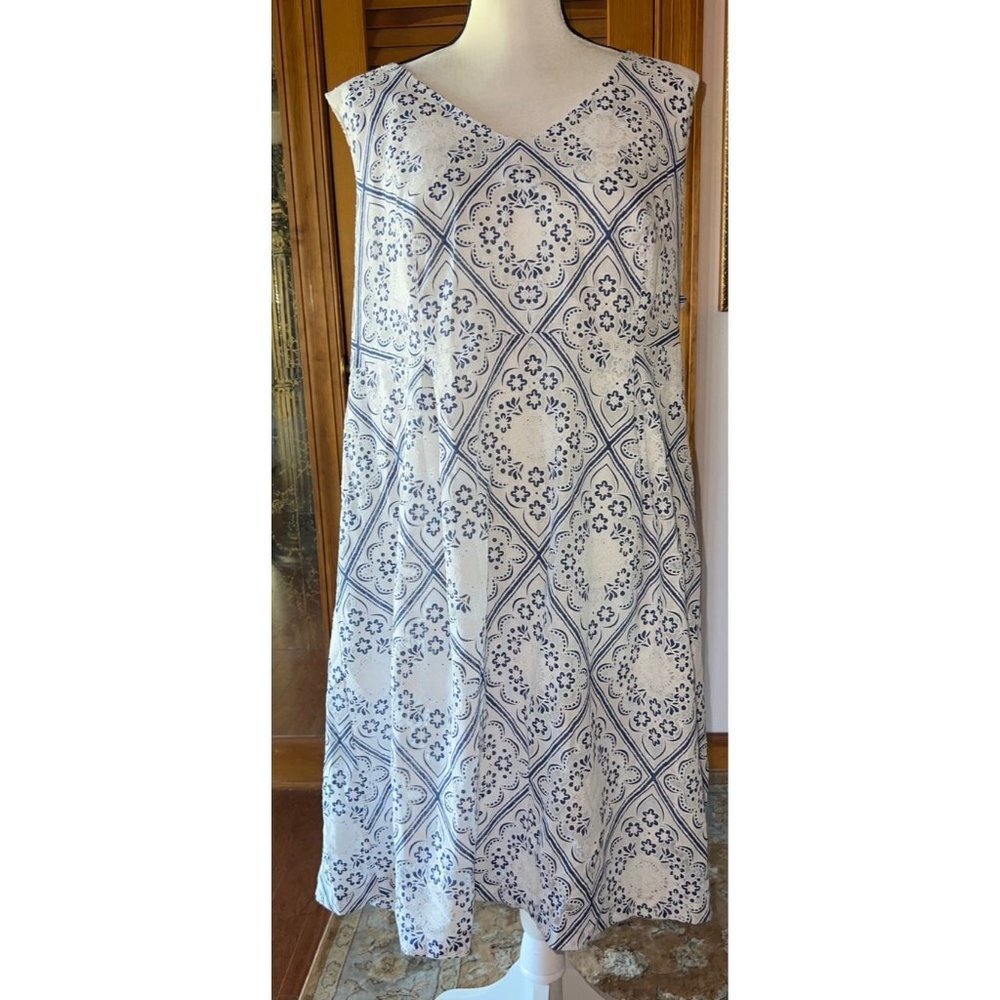 Sandra Darren Womens V-Neck Dress -- 16W